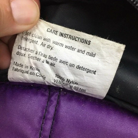 Eddie Bauer Belt Bum Bag Fanny Pack Purple Vintage - Picture 8 of 8